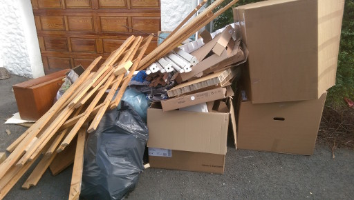 Bortkjøring av søppel, bl. a. papp og trevirke